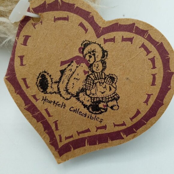 1997 Heartfelt Collectibles Bear 12"L Movable Arms & Legs Plush Stuffed Animal - Picture 10 of 12